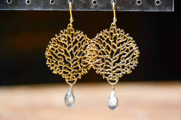 Labradorite - Boucles D'Oreilles Odis