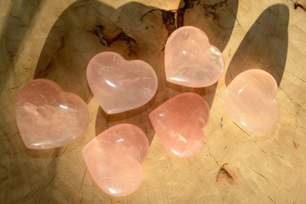 Coeur en Quartz Rose – Image 2