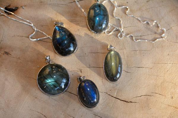 Labradorite - Pendentif monture en argent – Image 4