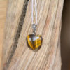 Oeil de Tigre - Pendentif Petit Coeur