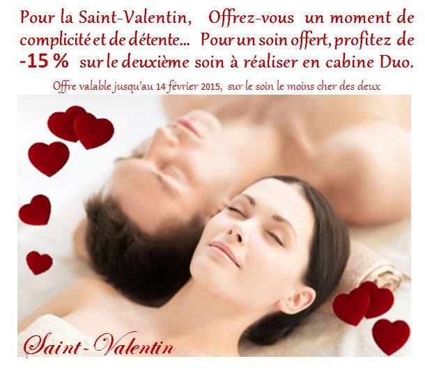 Offre spéciale Saint-Valentin...