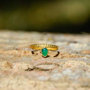 Onyx Vert - Bague Roma