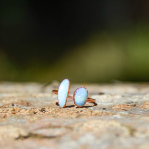 Opale & Cuivre - Bague Double