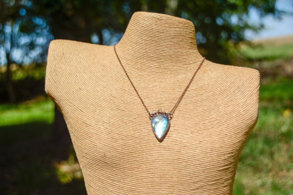 Labradorite, Cuivre & Diament d'Herikmer - Collier – Image 2