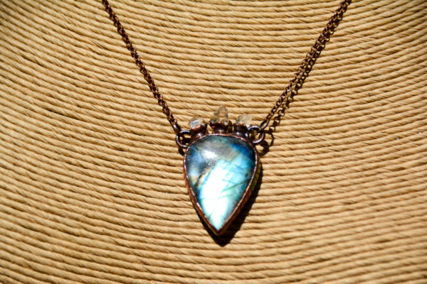 Labradorite, Cuivre & Diament d'Herikmer - Collier – Image 3