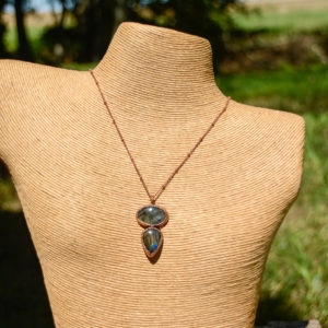 Labradorite & Cuivre - Collier
