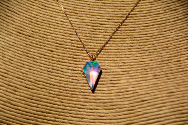 Aqua Aura & Cuivre - Collier