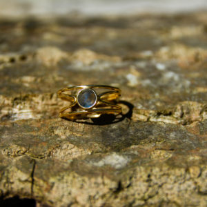 Labradorite - Bague Céleste