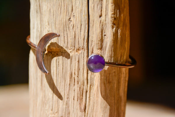 Améthyste & Cuivre - Bracelet Lune – Image 3