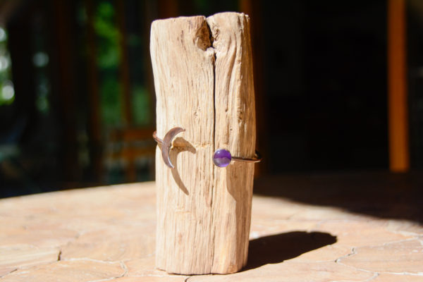 Améthyste & Cuivre - Bracelet Lune – Image 2