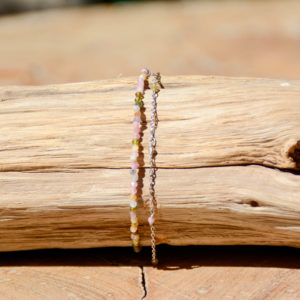 Tourmaline Multicolore - Bracelet double