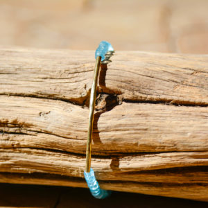 Topaze Bleu - Bracelet Pipa