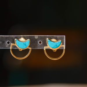 Turquoise - Boucles d'Oreilles Antarès
