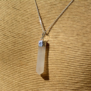 Quartz Rose - Pendentif Petite Pointe