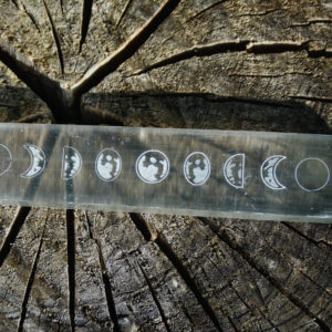 Sélénite - Plaque Phases Lunaires