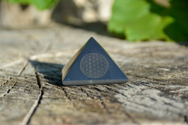 Shungite - Pyramide Fleur de Vie