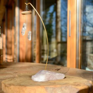 Mobile Quartz Rose & Cristal de Roche
