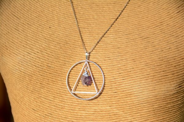 Améthyste - Pendentif géométrique – Image 3