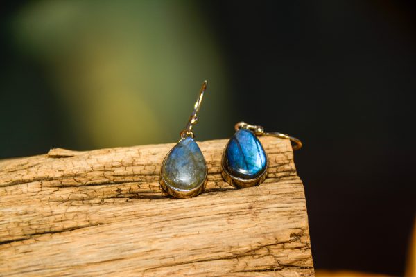 Labradorite - Boucles d'Oreilles