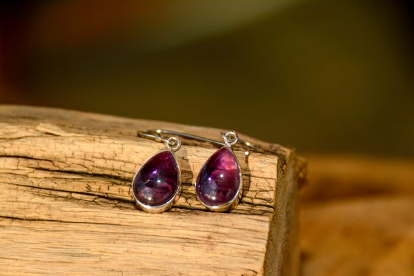 Améthyste - Boucles d'oreilles