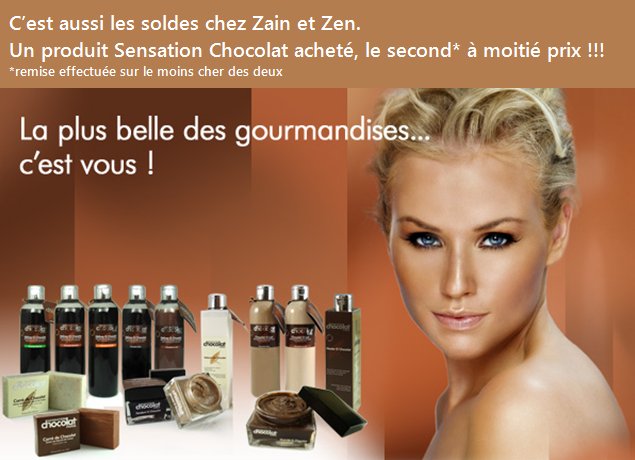 Profitez de notre offre sur la gamme sensation Chocolat !! - 50 % sur le 2ème produit acheté...